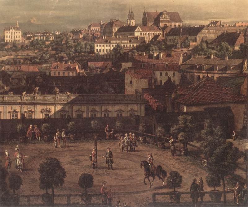 BELLOTTO, Bernardo View of Warsaw from the Royal Palace (detail) fh Spain oil painting art